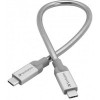 Кабель Verbatim USB-C – USB-C 30 см (серебристый) 48867