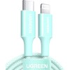 Кабель Ugreen US532 90449 USB Type-C - Lightning (1 м, зеленый)