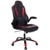 Кресло Бюрократ VIKING-2/BL+RED (черный/красный)